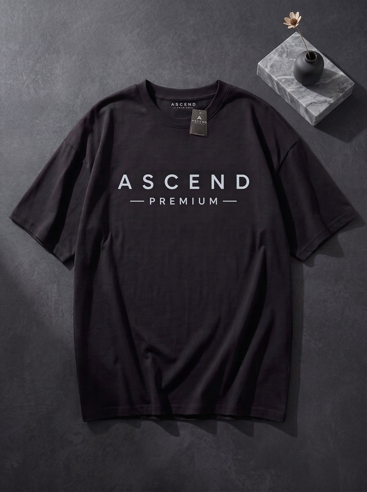 ASCEND Premium Signature Oversized T-Shirt Black