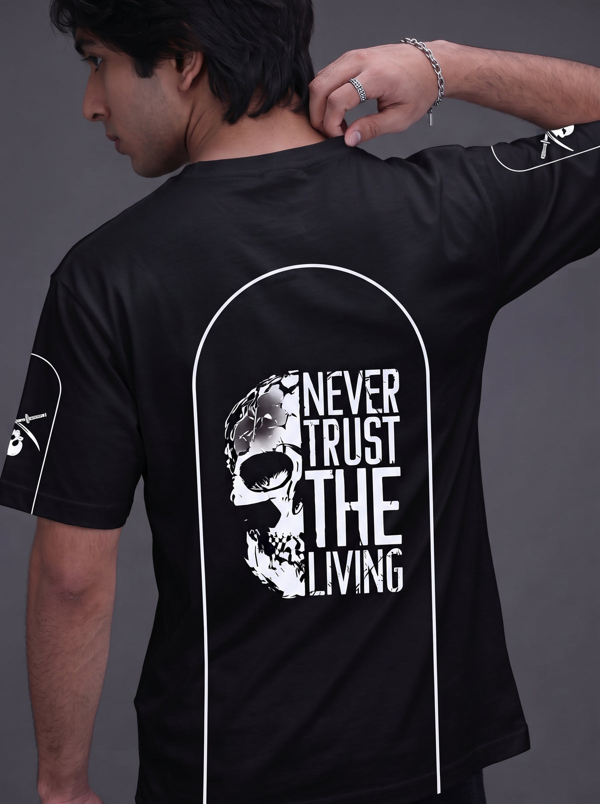 ASCEND |Graphic Jersey T-Shirt – Black Unisex Streetwear