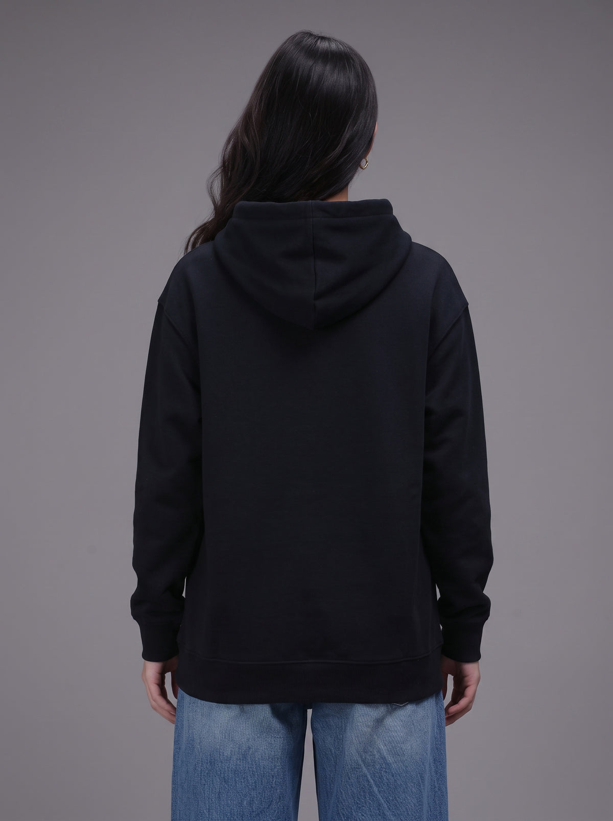 Ascend Signature Smiley Oversized Hoodie – Black