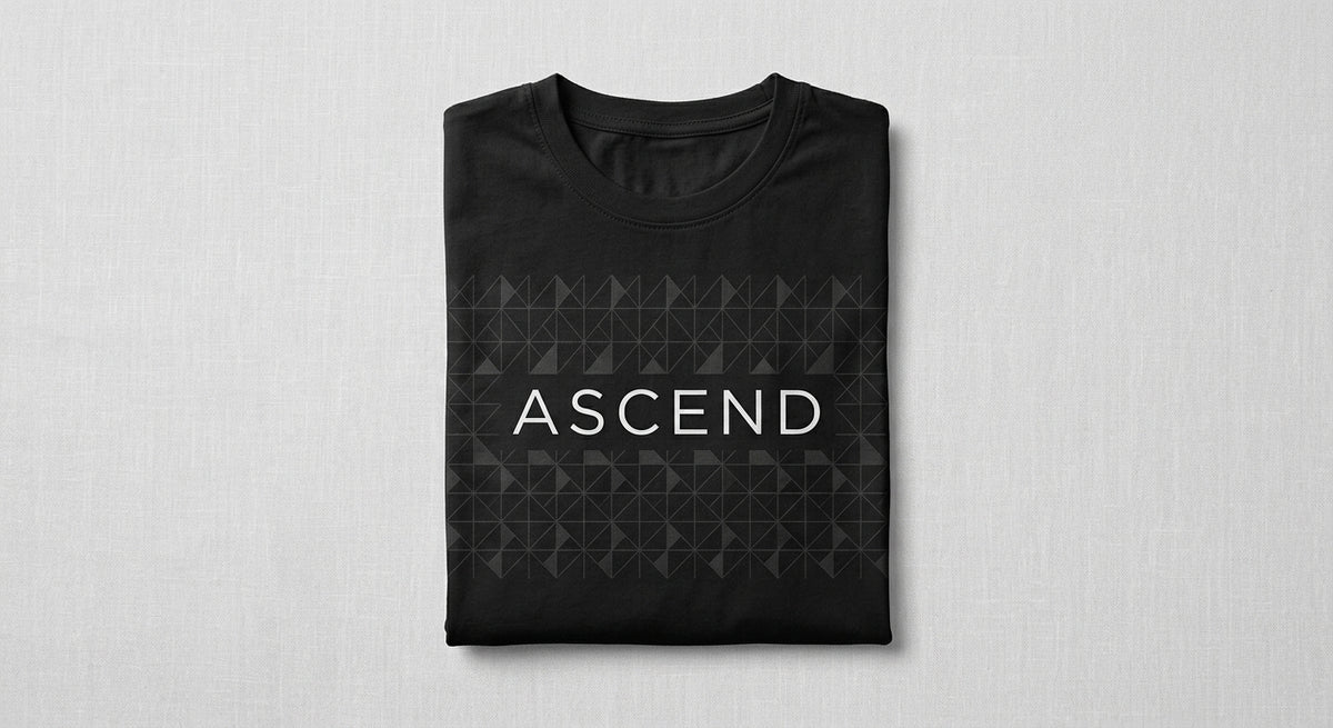 ASCEND| Geometric Grid Oversized T-Shirt |